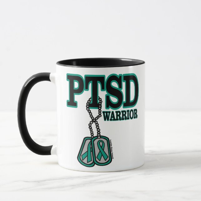 Taza Dogtags/Warrior...PTSD Mug (Izquierda)