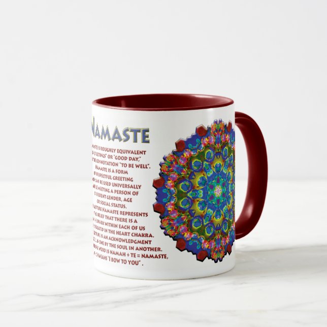Taza Doily Namaste Kaleidoscope Mug (Anverso derecho)