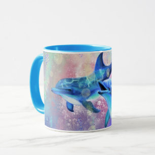 Taza Dolphin Couple Mug Happy Family