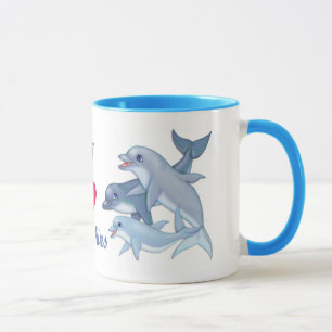 Taza Dolphin Family