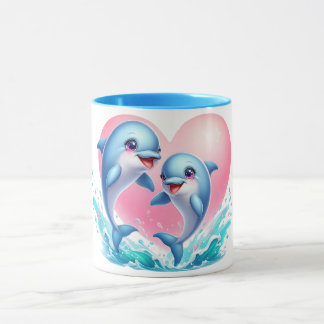Taza Dolphin love Mug