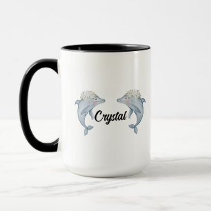 Taza Dolphin Mug con nombre, regalos de delfín para del