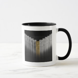 Taza Dominós del oro y de la plata