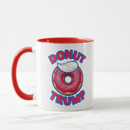 Taza Dona Trump con moño superior blanco