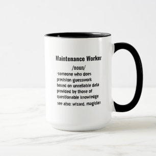 Taza Donaciones divertidas de definición de trabajador 