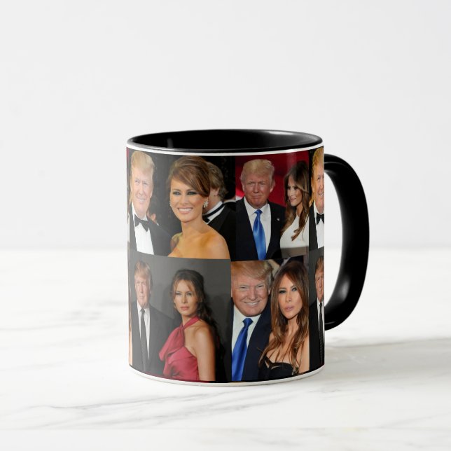 TAZA DONALD & MELANIA TRUMP (Anverso derecho)