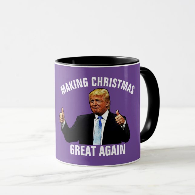 TAZA DONALD TRUMP HACIENDO GRANDES A LOS NAVIDADES DE N (Anverso derecho)