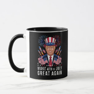 Taza Donald Trump Haga de Nuevo el 4 de Julio Grande