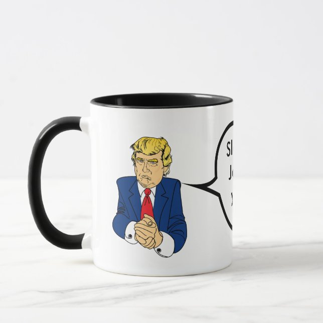 Taza Donald Trump - Joven somnoliento, te despiden (Izquierda)