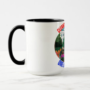TAZA DONALD TRUMP LIMPIANDO A ESTADOS UNIDOS UNA BOLSA 