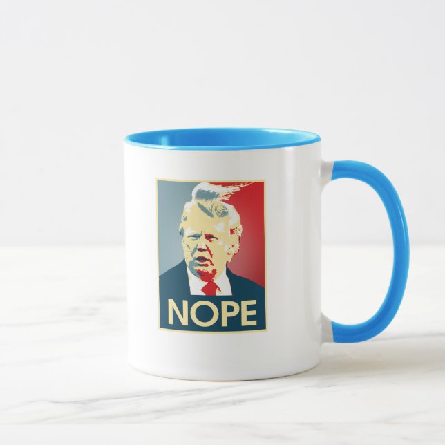 Taza Donald Trump NOPE -- Anti-Triunfo 2016 - (Derecha)
