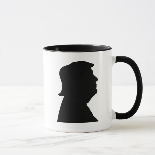 Taza Donald Trump Silhouette popular audaz (Derecha)