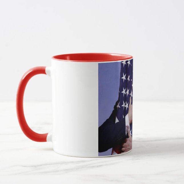 Taza Donald Trump y la bandera estadounidense (Izquierda)