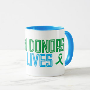Taza Donantes de órganos salvan vidas