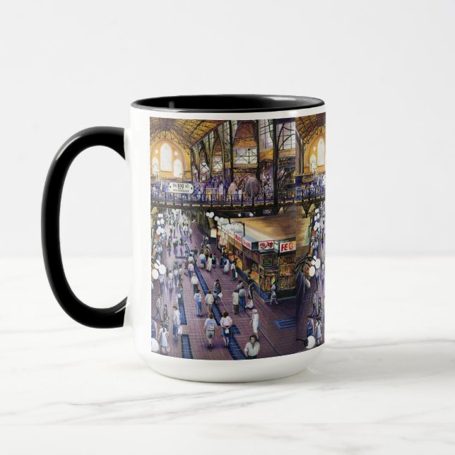 Taza ¿Dónde está el clóset de agua de las mujeres?Budap (Izquierda)