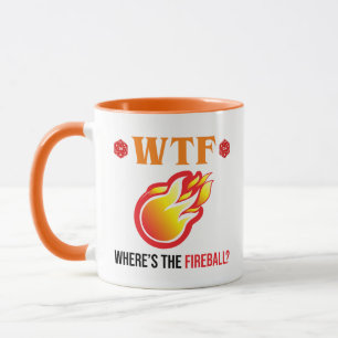Taza ¿Dónde está la bola de fuego?