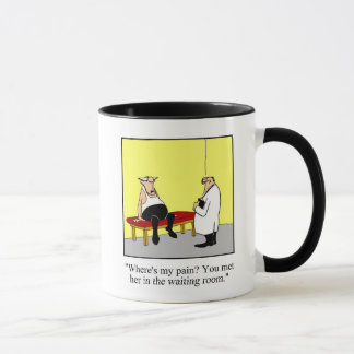 Taza ¿Dónde está mi dolor? Humor Mug Gift