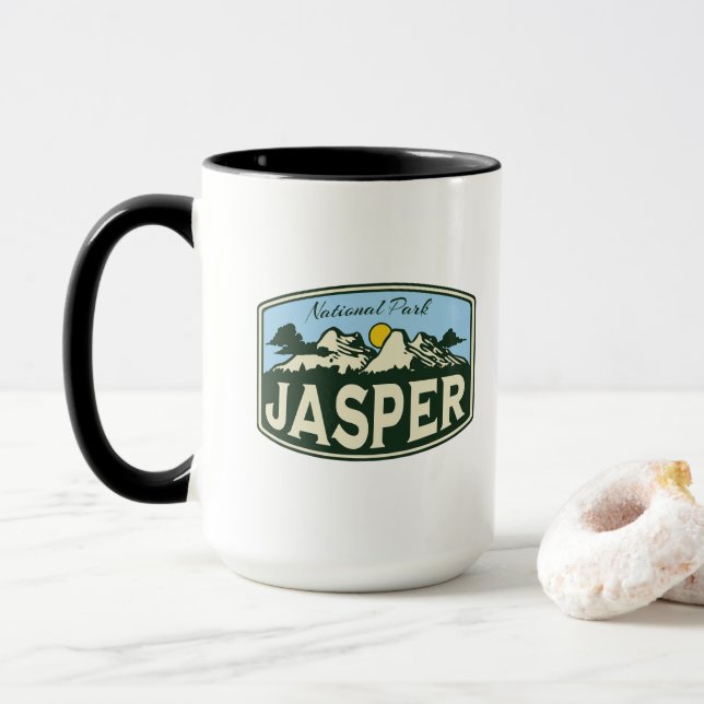 Taza Dones de Alberta Canada en el Parque Nacional Jasp (Con donut)