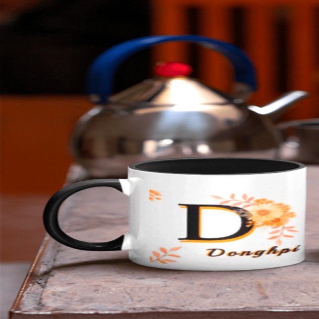 Taza donghpi name Mug–Elegant Letter D  Coffee cup (Subido por el creador)