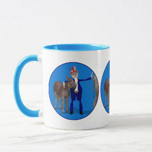 Taza Donkey Lover Tío Sam