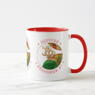 Taza DONNER REINDER Red Combo Mug