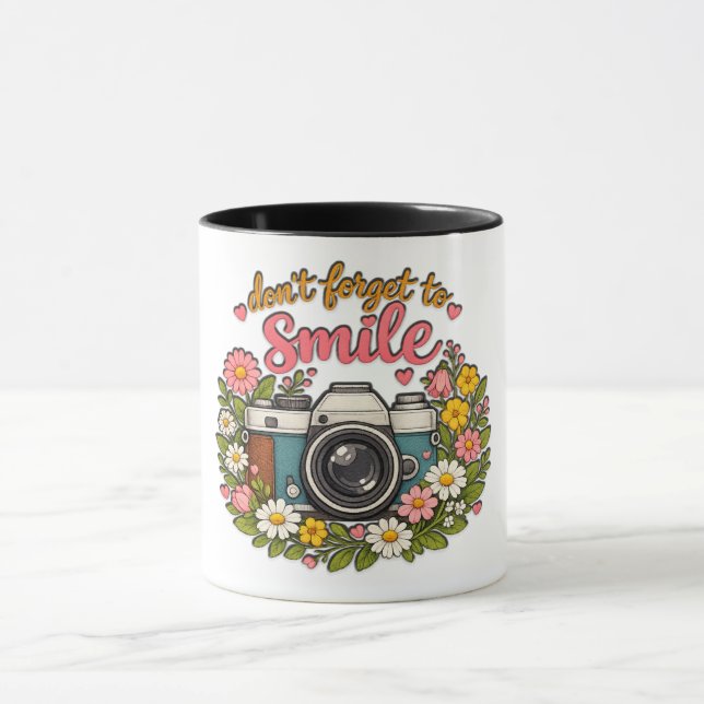 Taza Don't Forget To Smile (Centro)