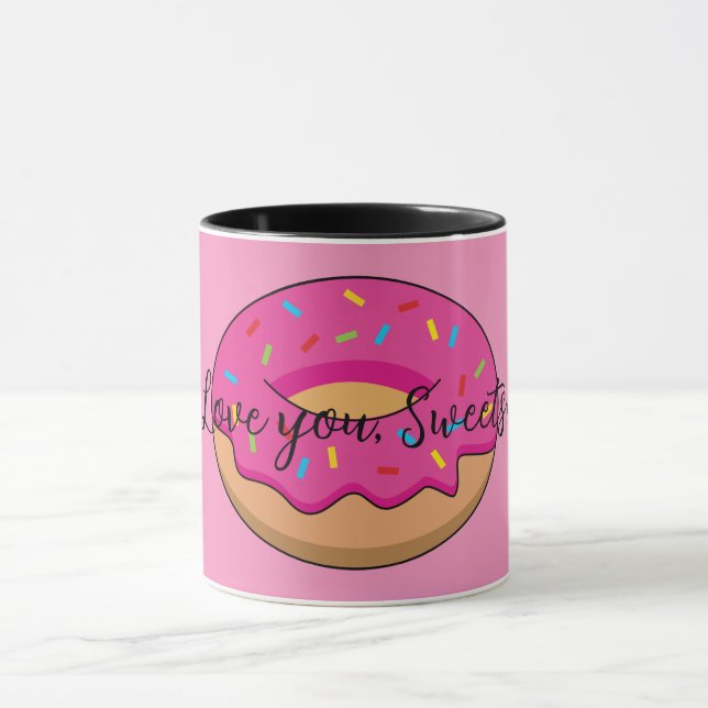 Taza Donut de fresa con Personalizado Sprinkles | Añadi (Centro)