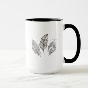 Taza Doodle complejo de la pluma
