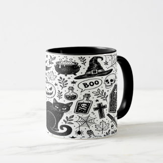 Taza Doodle de Halloween
