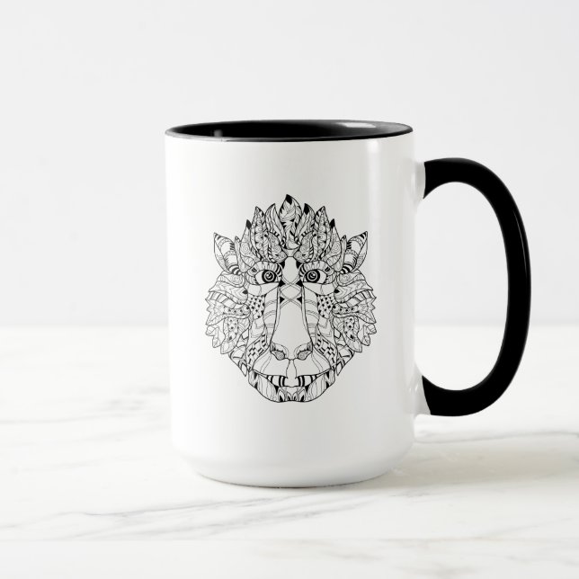 Taza Doodle de la cabeza del mono (Derecha)