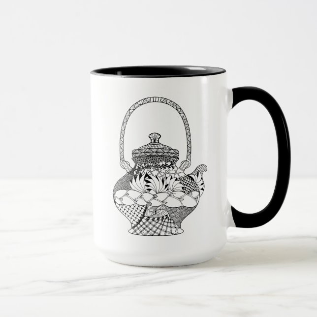 Taza Doodle de la tetera (Derecha)
