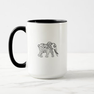Taza Doodle del elefante