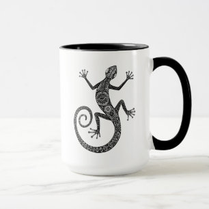 Taza Doodle del lagarto o del Salamander