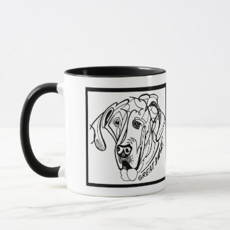 Taza Doodle del perro de great dane