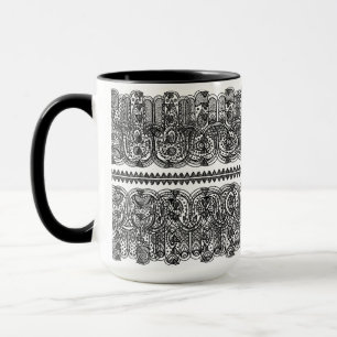 Taza Doodle dibujado mano india de Hamsa