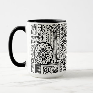 Taza Doodle étnico