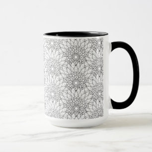 Taza Doodle floral del jardín