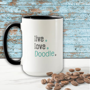 Taza Doodle Mom Live Love Mug