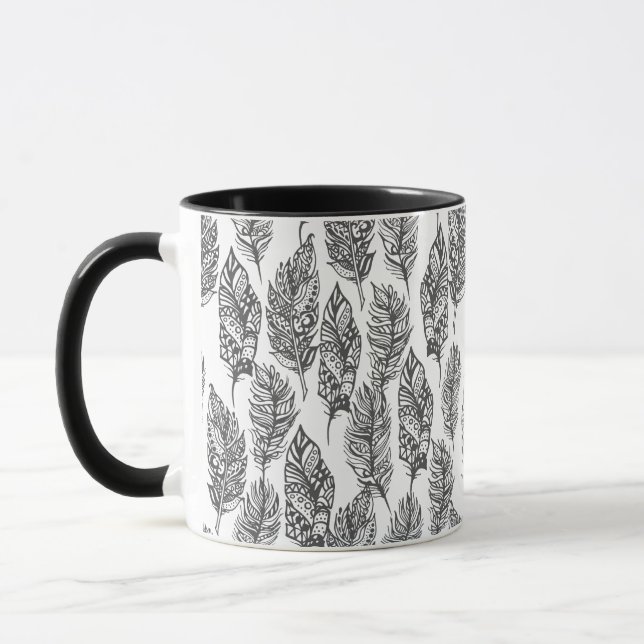 Taza Doodle suave de las plumas (Izquierda)