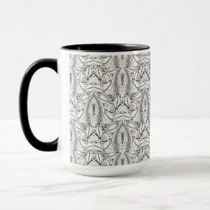 Taza Doodle tribal abstracto