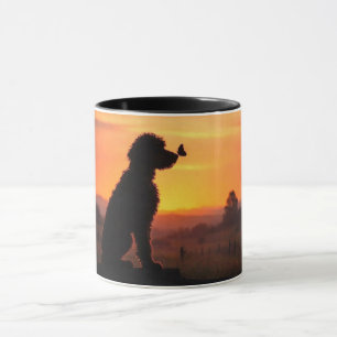 Taza Doodle y Mariposa Café Hermoso