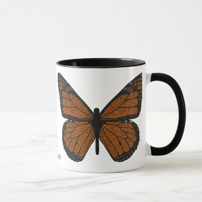 Taza Doodled del monarca (Derecha)