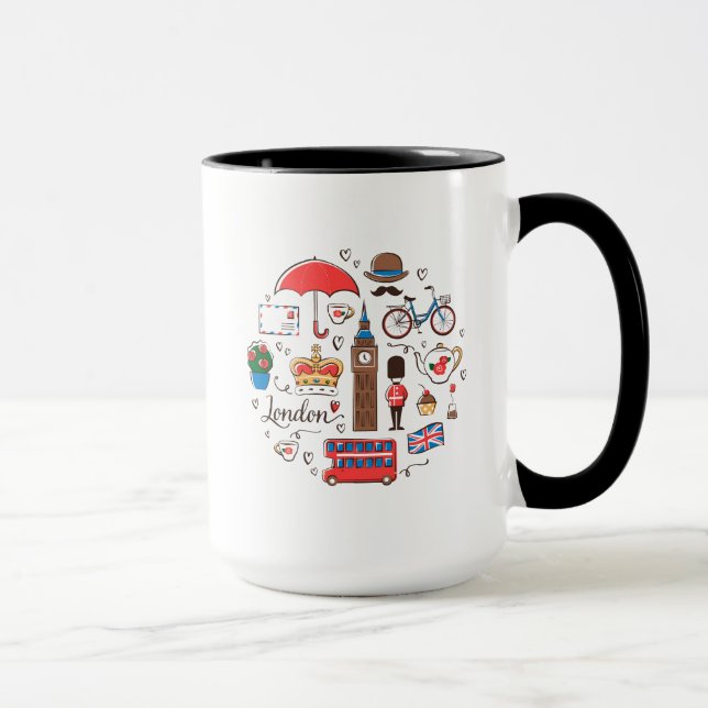 Taza Doodles de Londres (Derecha)