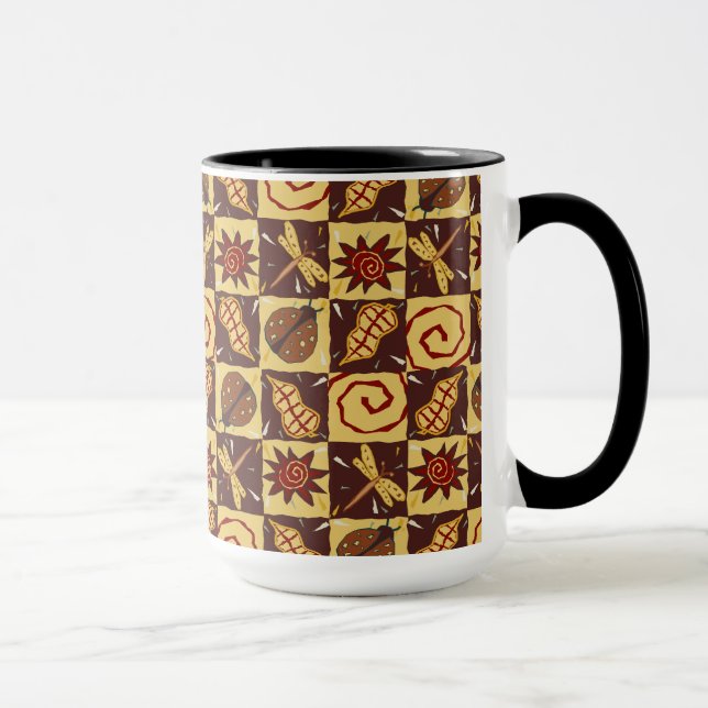 Taza Doodles de otoño (Derecha)