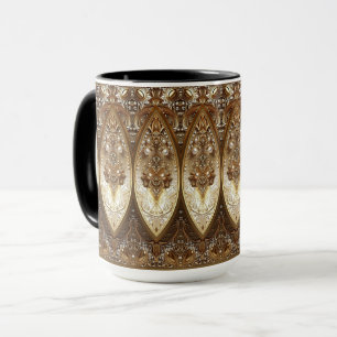 Taza dorada ornamentada