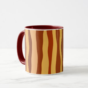 Taza Dorado Amanecer Desértico Naranja Quemado Siena