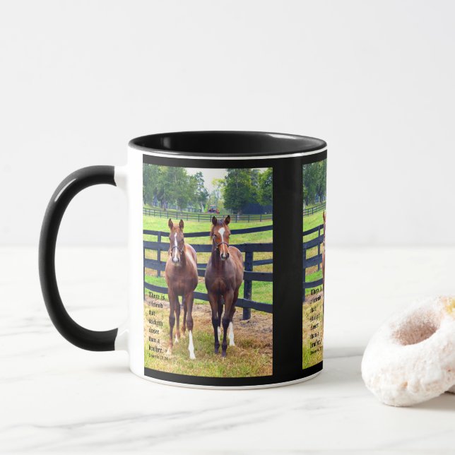 Taza Dos amigos con proverbios 18:24 (Con donut)