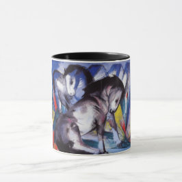 Taza Dos caballos (por Franz Marc)