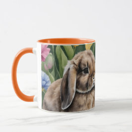 Taza Dos conejos pequeños conejitos