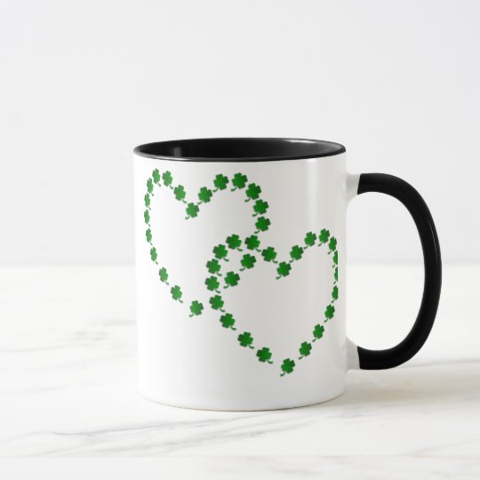 Taza Dos corazones del trébol
